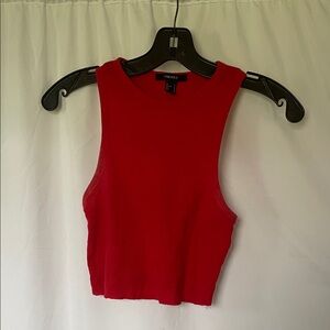 Forever 21 Bold Red Crop Top